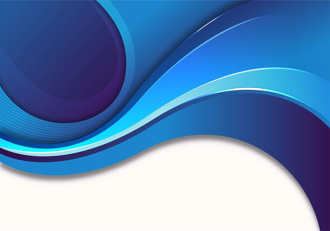 blue abstract wave, purple waveforms, white background, HD Desktop Wallpaper