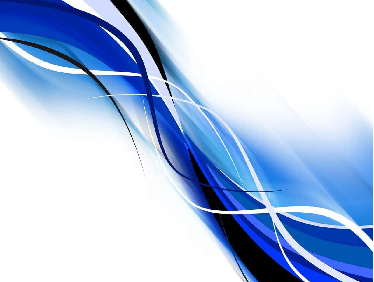 blue abstract wave, blue white and black abstract swirls, bright white background, HD Desktop Wallpaper