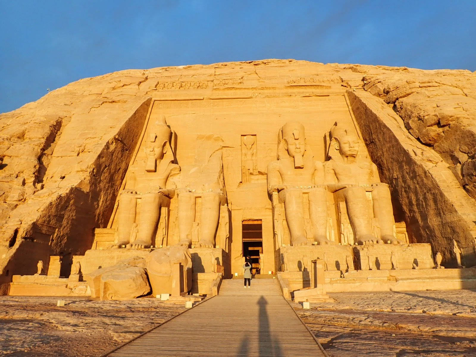 Abu Simbel, temple, sandstone cliff, HD Desktop Wallpaper