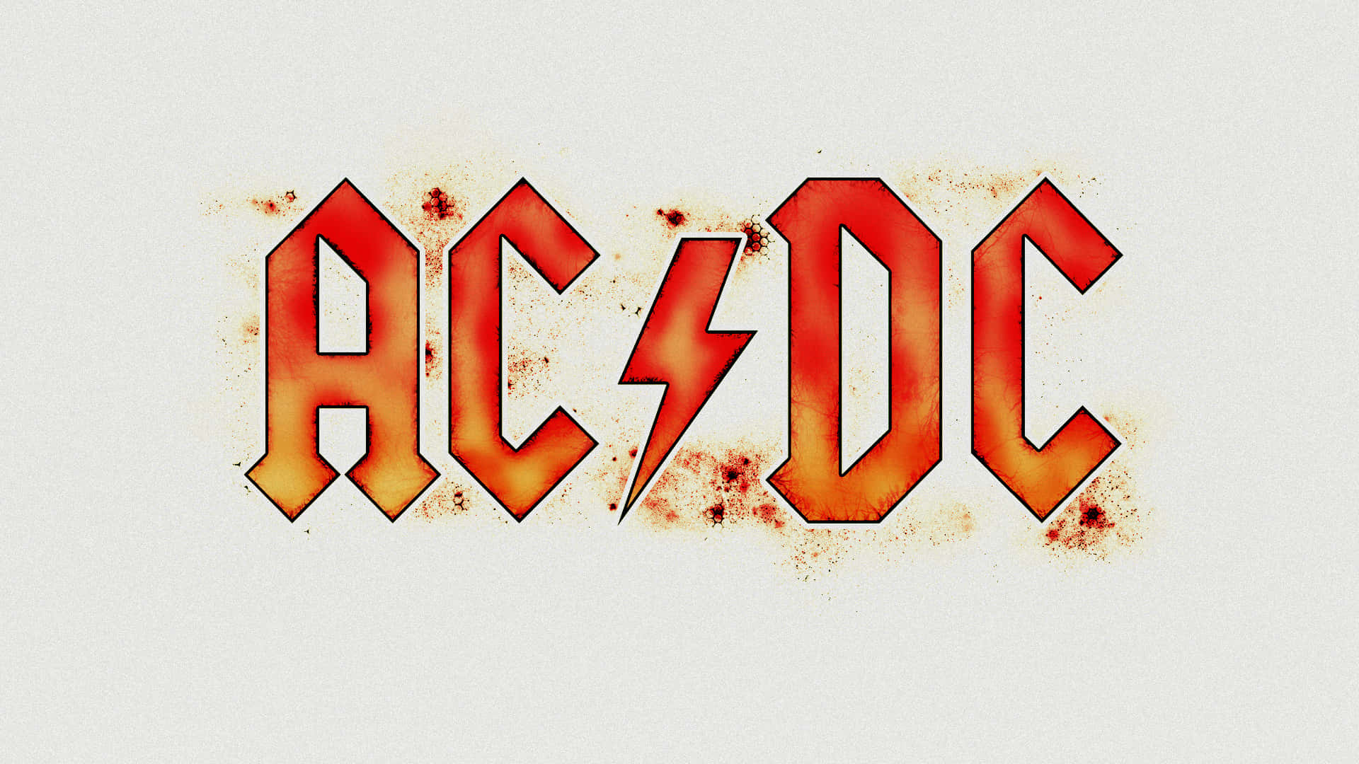 AC/DC, red, orange, Full HD Desktop Wallpaper