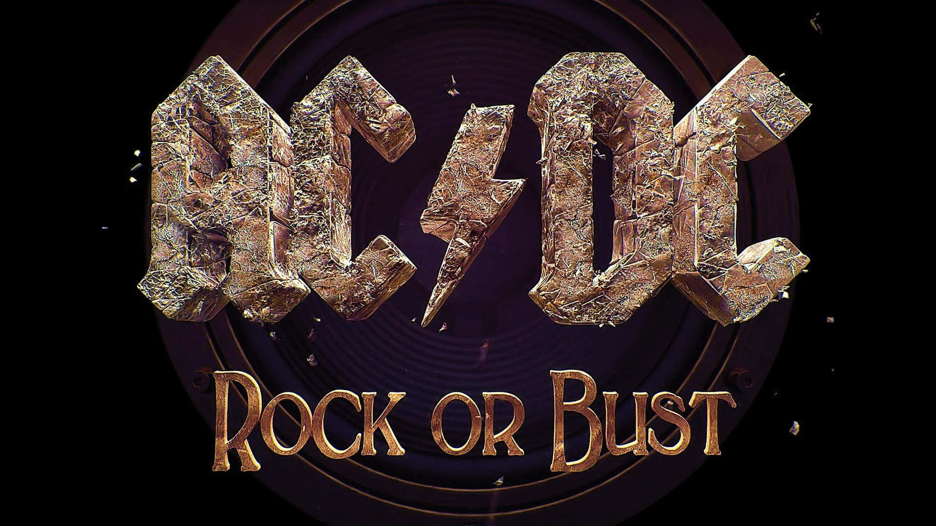 AC/DC, rugged metallic letters, lightning bolt, Full HD Desktop Wallpaper
