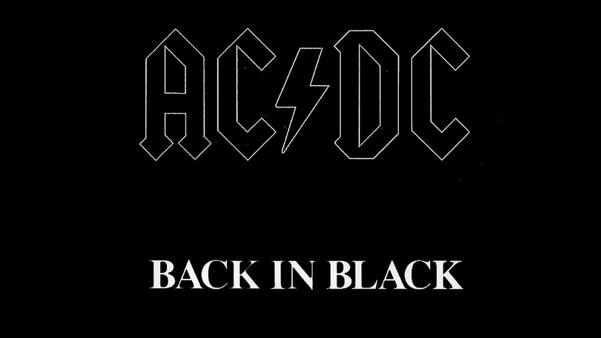 AC/DC, Back in Black, black background, Full HD Desktop Wallpaper