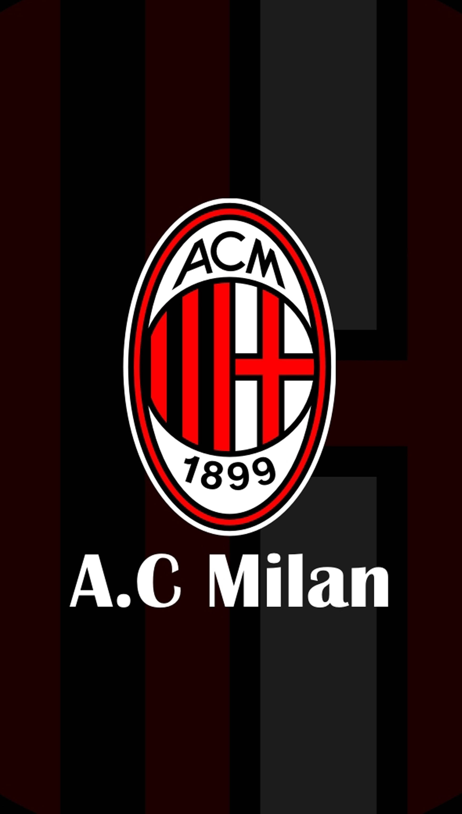 AC Milan, red, black, 2K Phone Wallpaper
