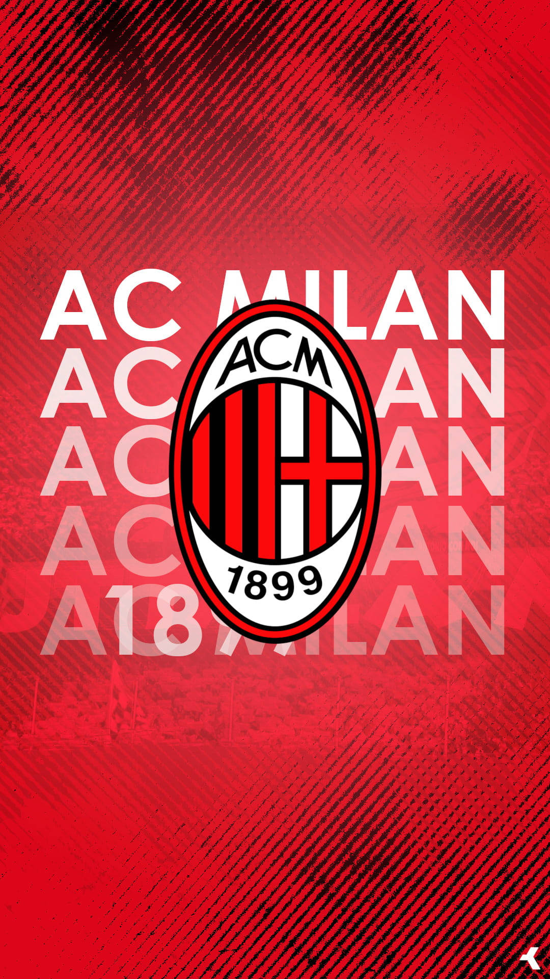 AC Milan, red, crest, Full HD Phone Wallpaper