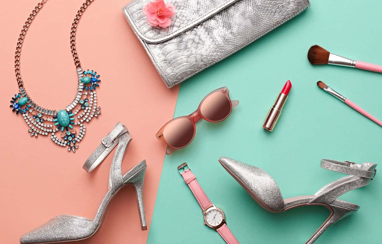 silver heels, sunglasses, turquoise necklace, HD Desktop Wallpaper