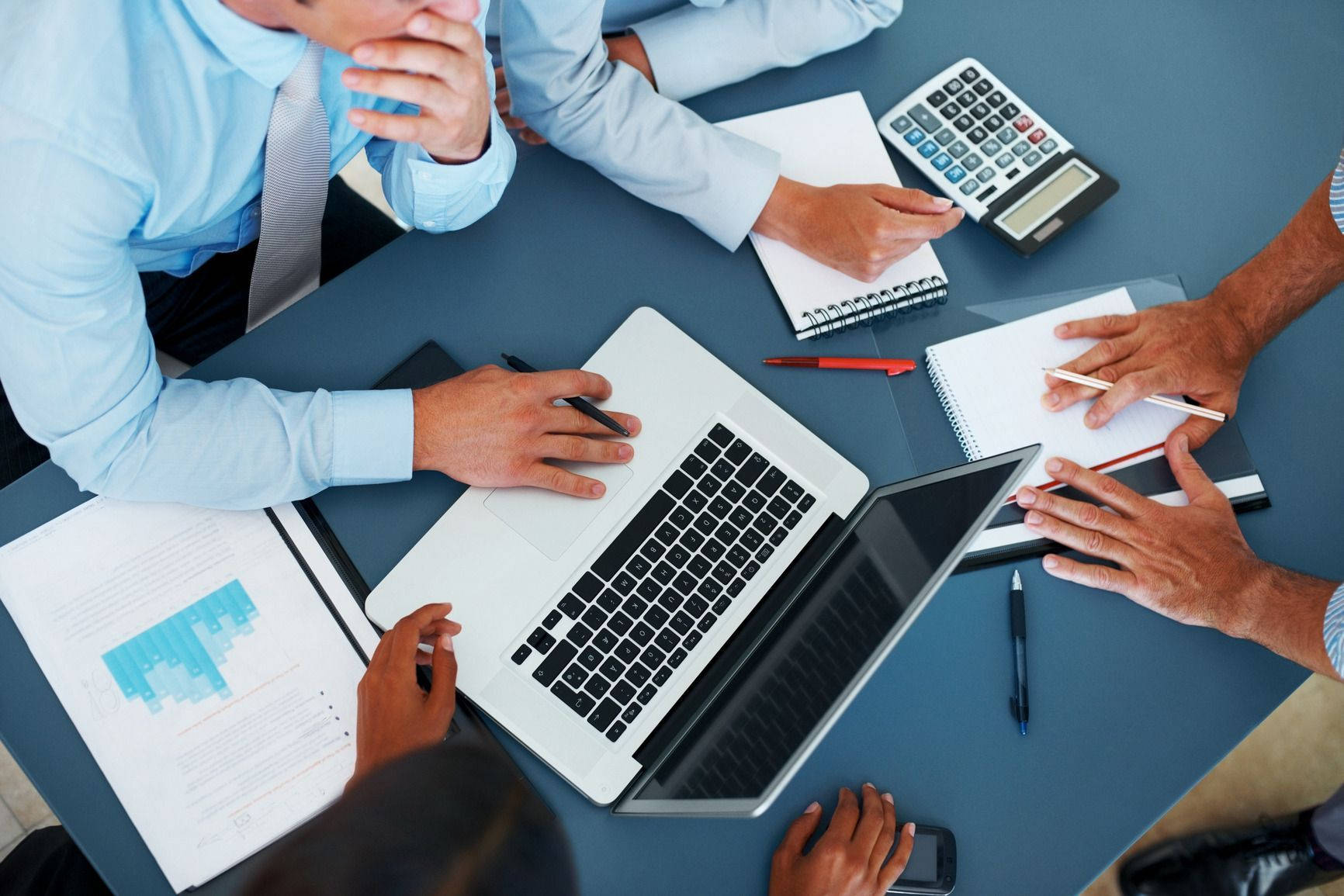 Accounting, overhead view, business professionals, HD Desktop Wallpaper