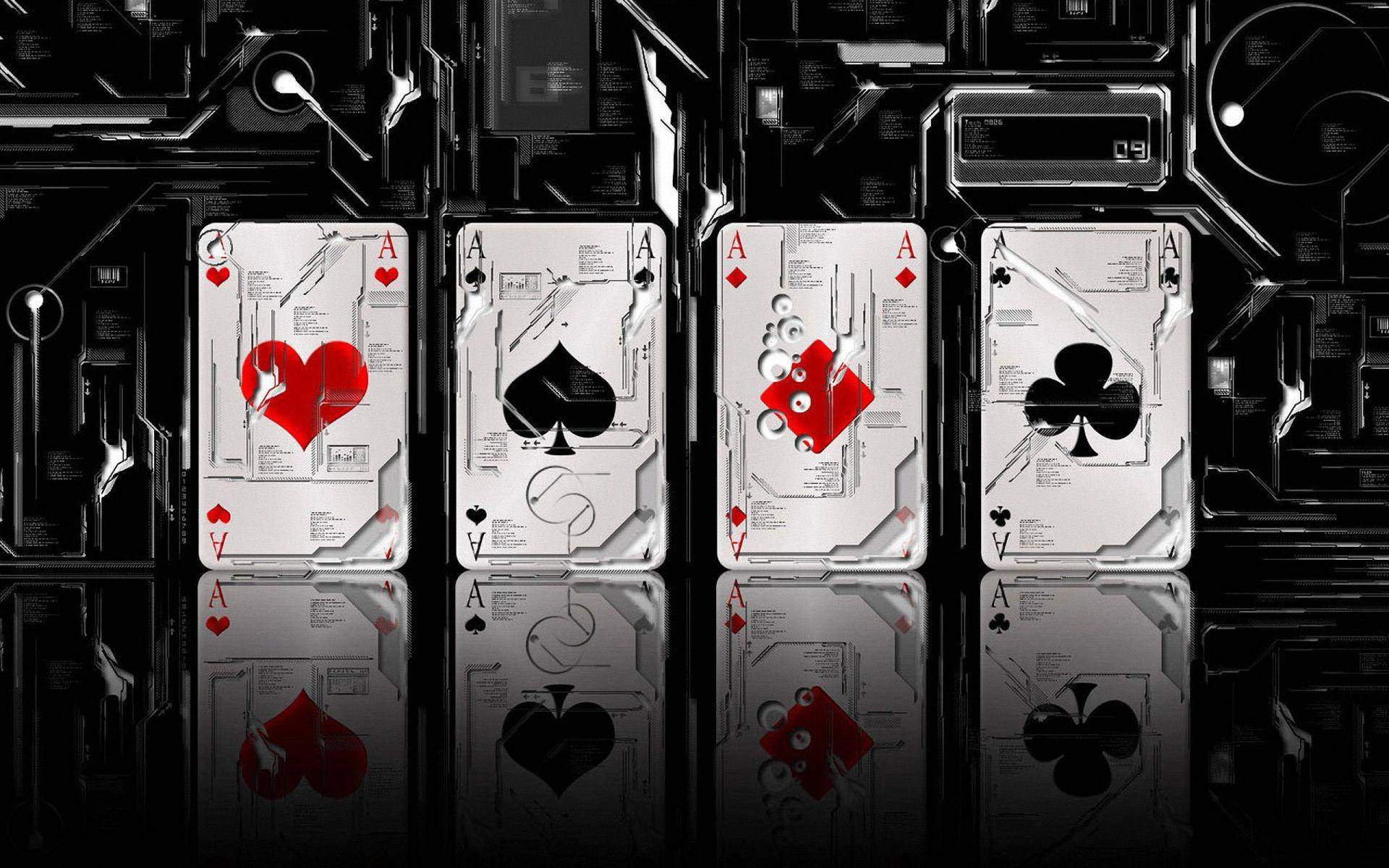 Ace Card, heart, spade, Full HD Desktop Wallpaper