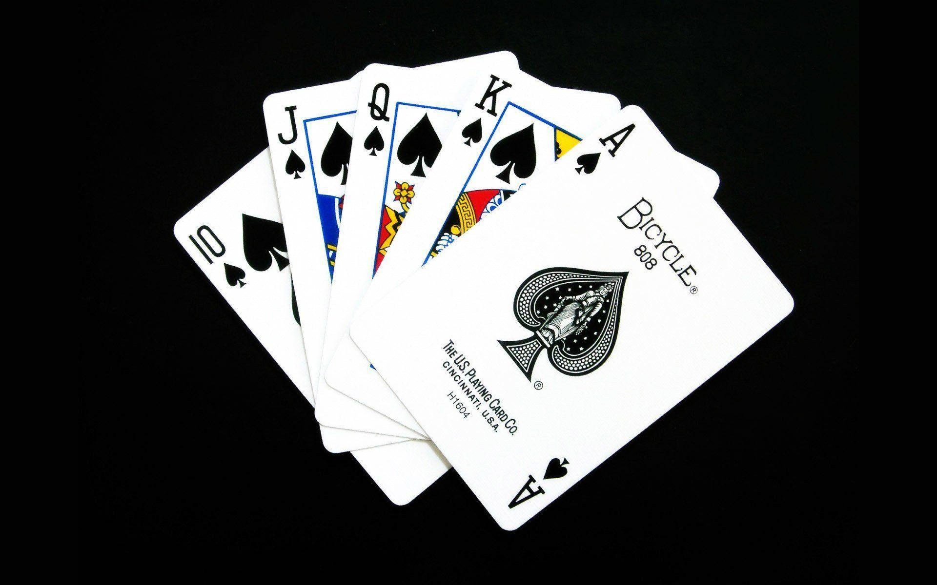 Ace Card, Bicycle brand, spade suit, Full HD Desktop Wallpaper