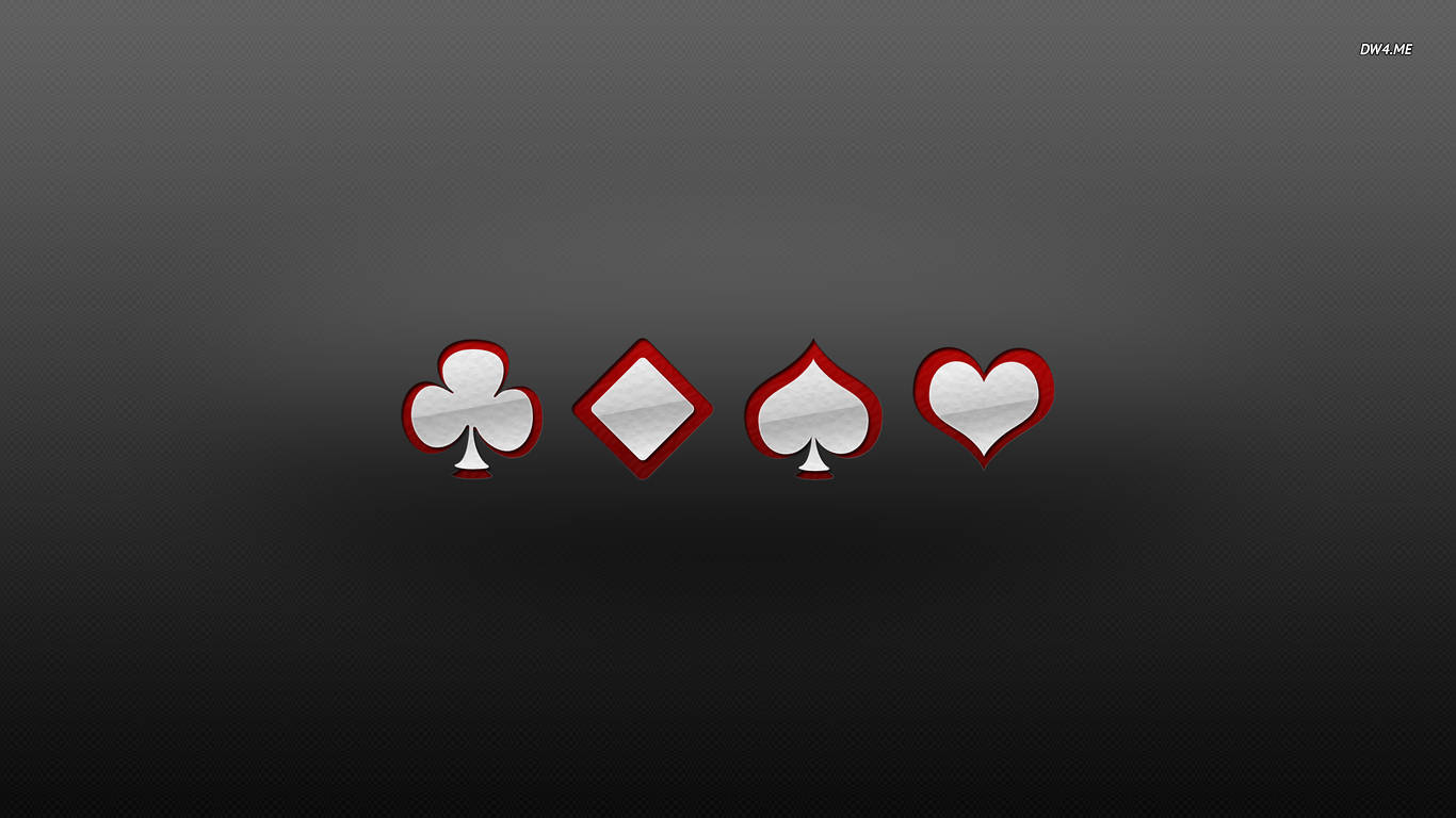 Ace Card, glossy playing card suits, clover, HD Desktop Wallpaper