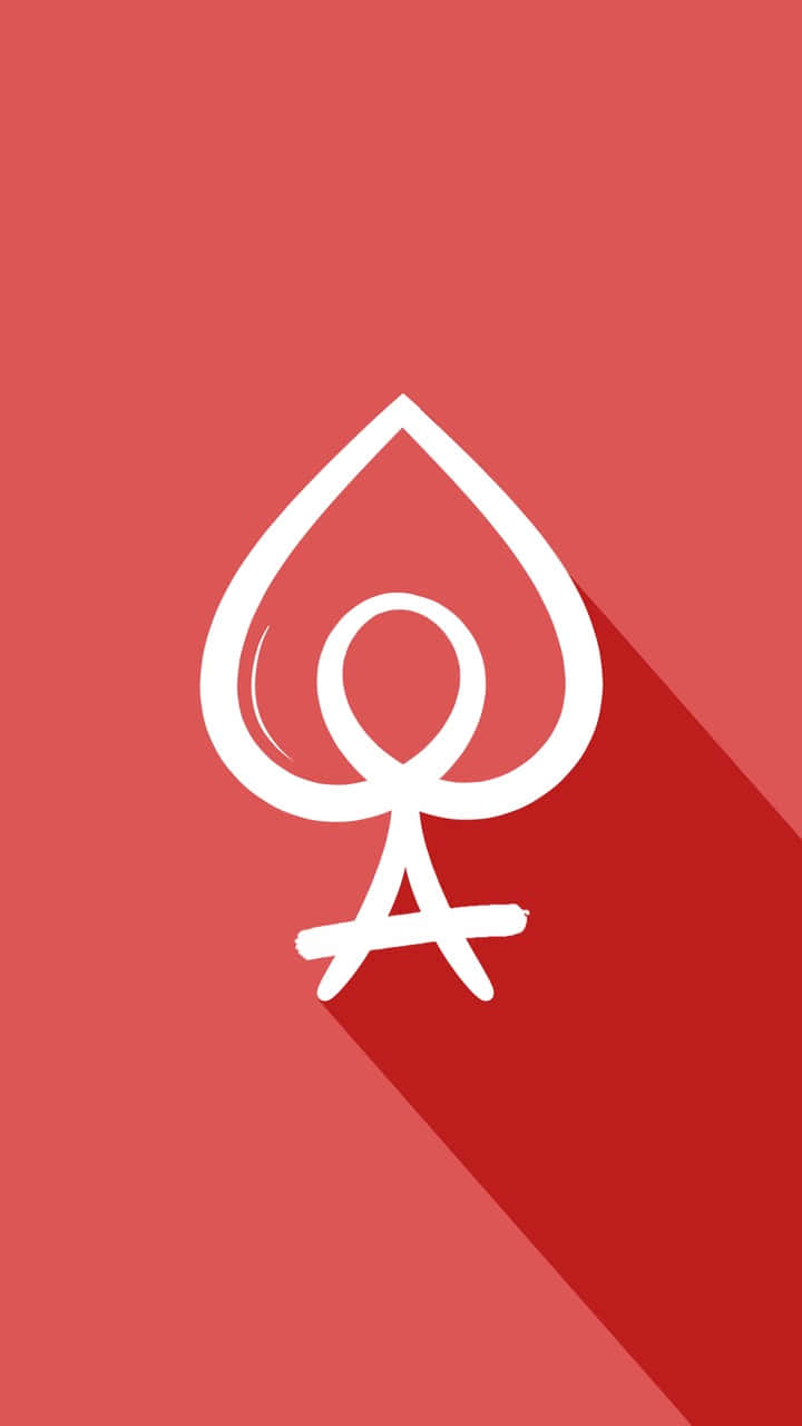 Ace Of Spades, white spade symbol, long shadow, HD Phone Wallpaper