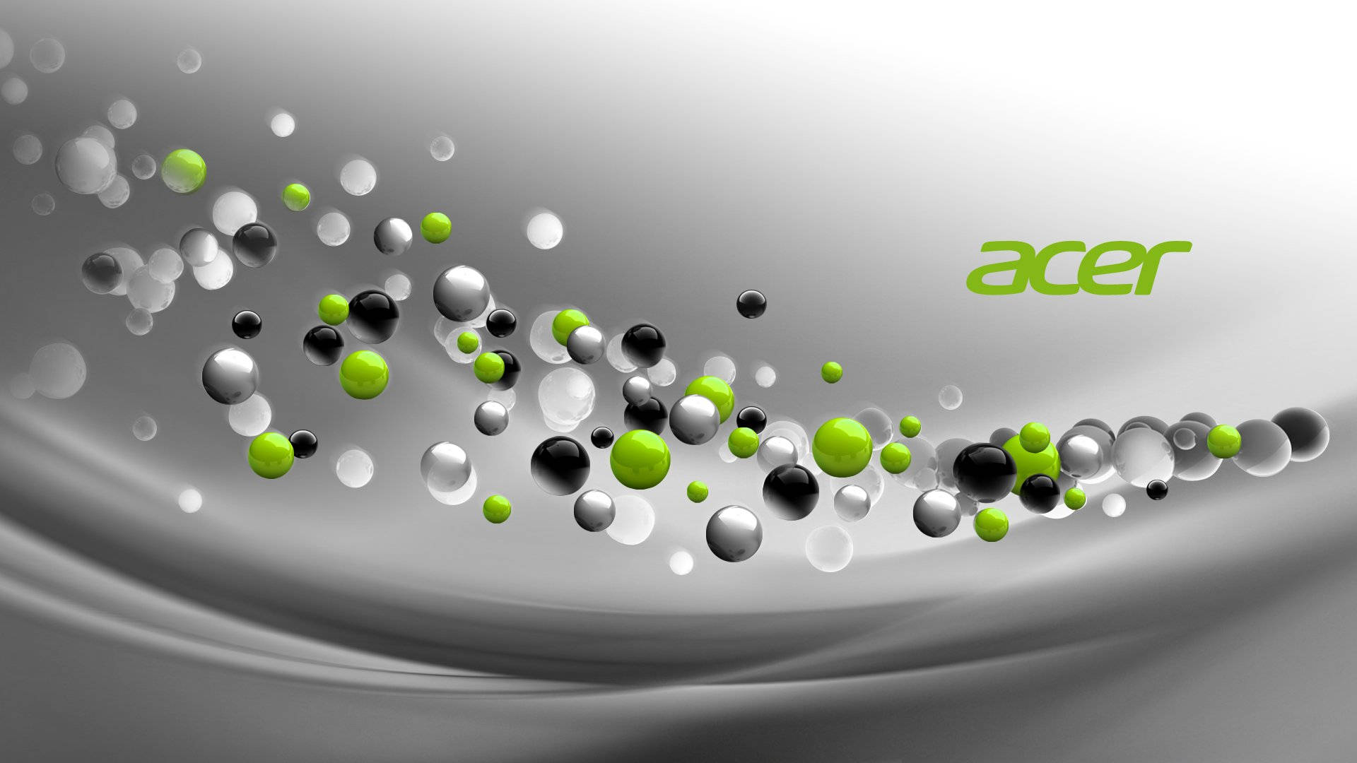 Acer, glossy black, white, Full HD Desktop Wallpaper