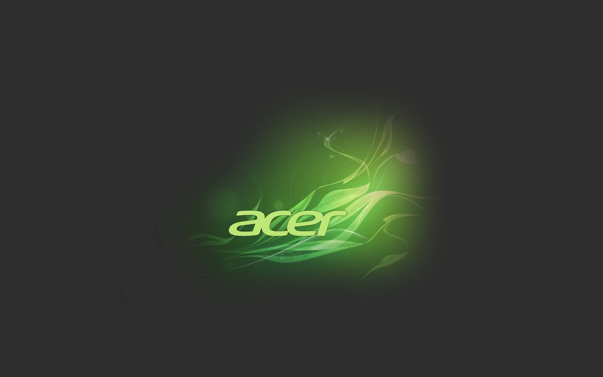Acer, bright lime green, glows, 2K Desktop Wallpaper