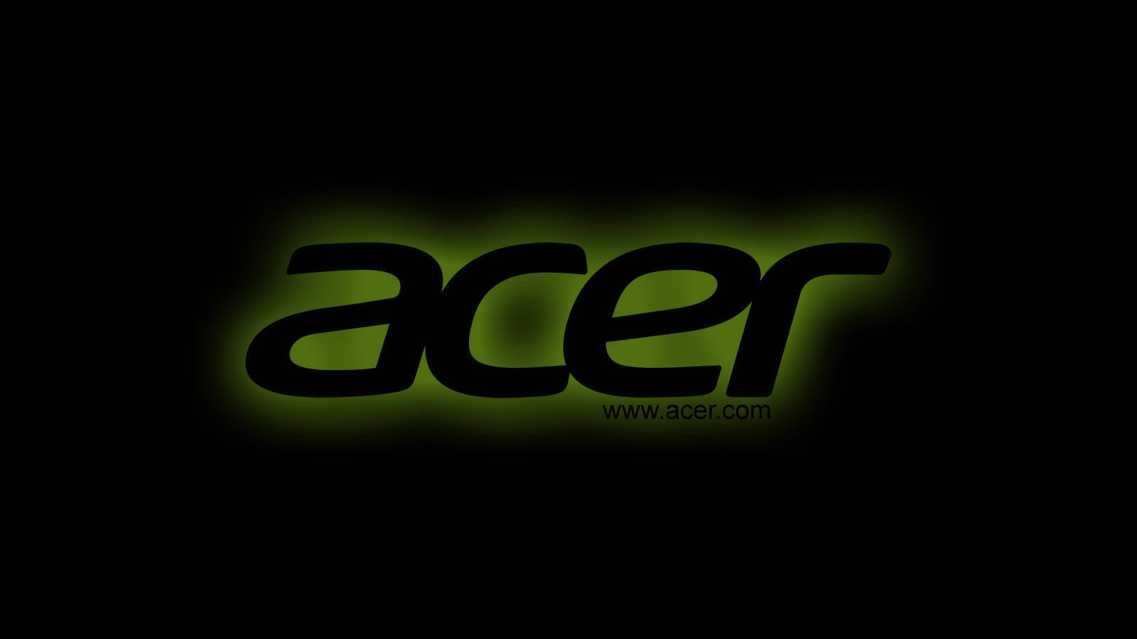 Acer, green neon, logo, HD Desktop Wallpaper