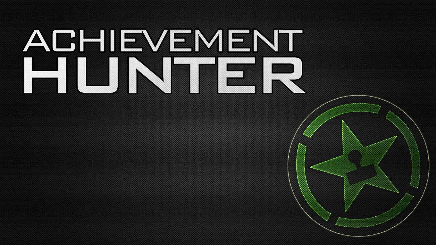 Achievement Hunter, green star logo, dark textured background, HD Desktop Wallpaper