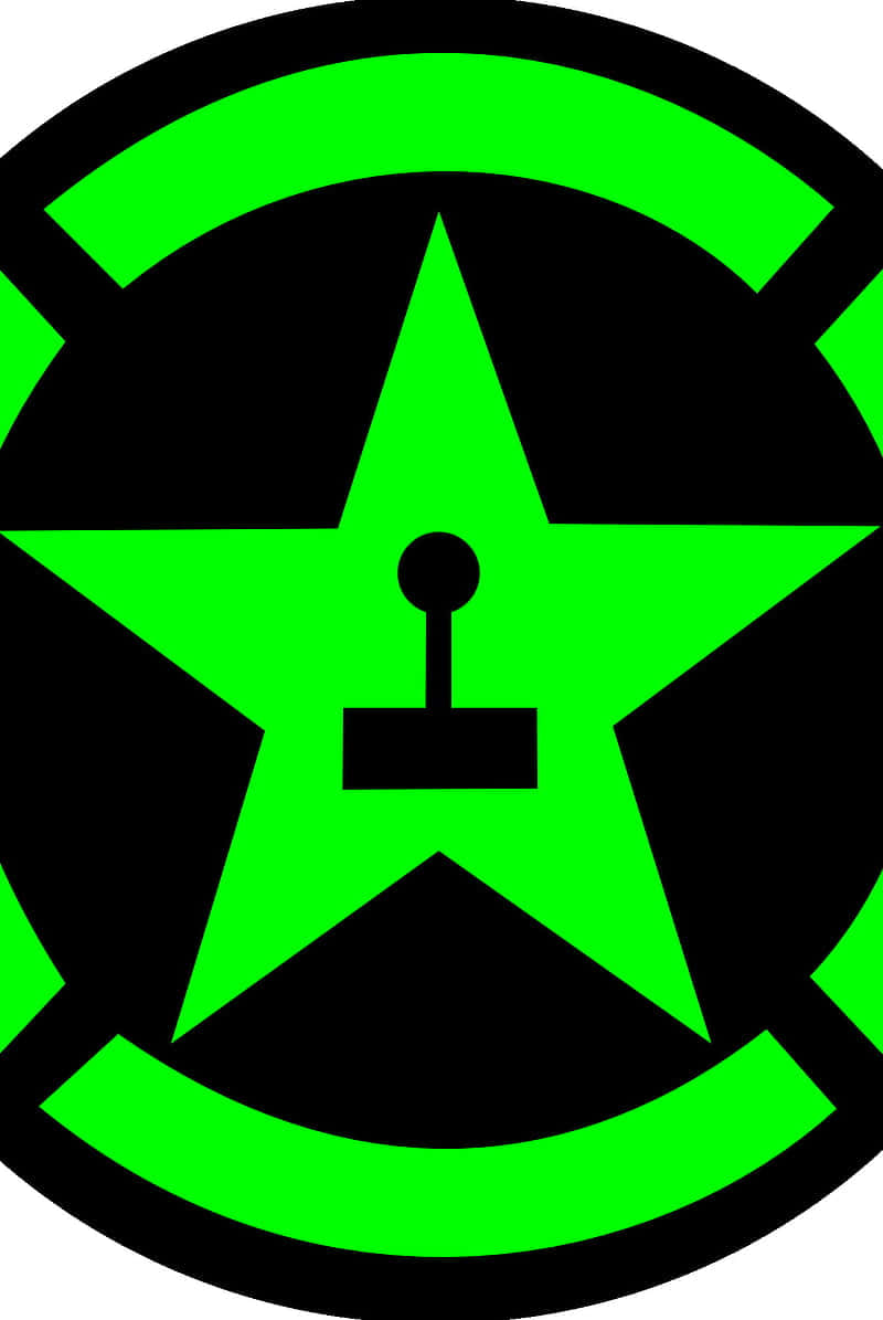 neon green, black joystick, black ring, SD Phone Wallpaper
