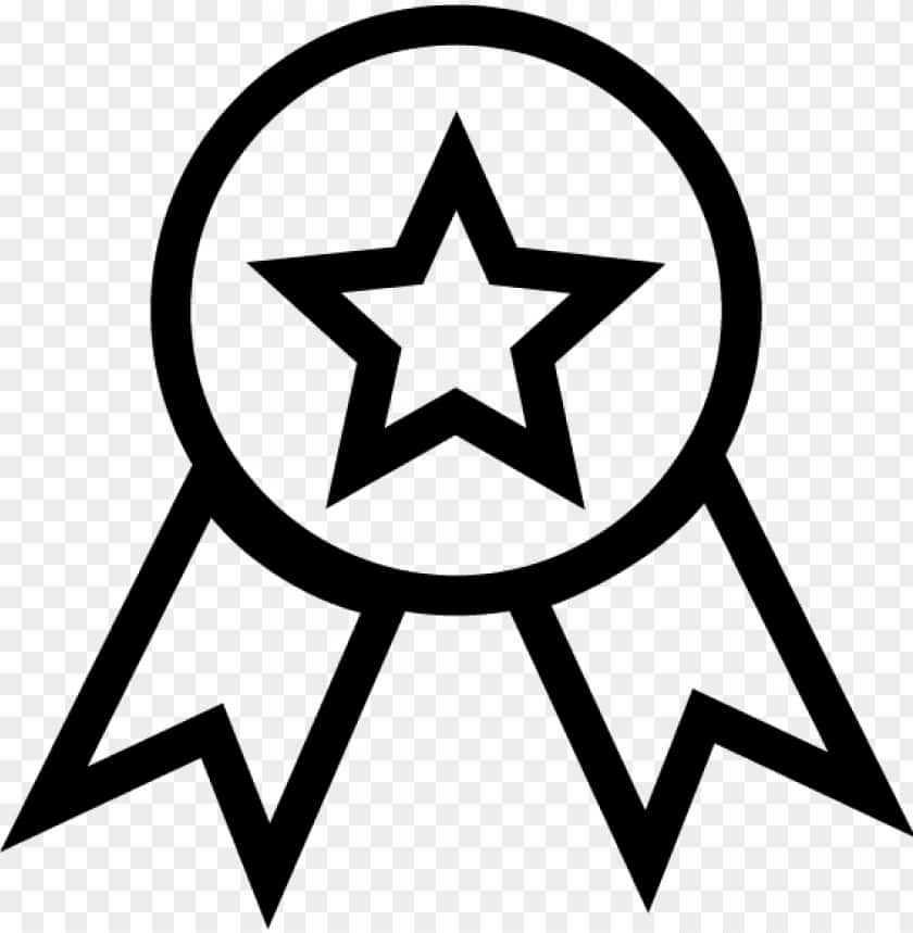 Achievement Hunter, star medal ribbon, black outline, SD Phone Wallpaper