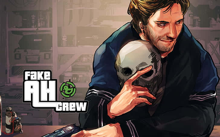 Achievement Hunter, skull, dark jacket, SD Desktop Wallpaper