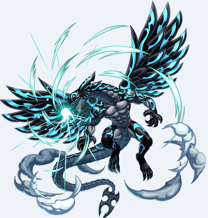Acnologia, 707 x 743, black and blue dragon, SD Phone Wallpaper