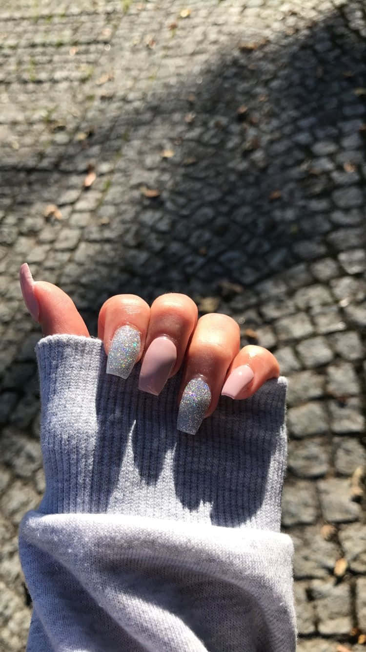 glittery silver, matte mauve, gray sleeve, HD Phone Wallpaper