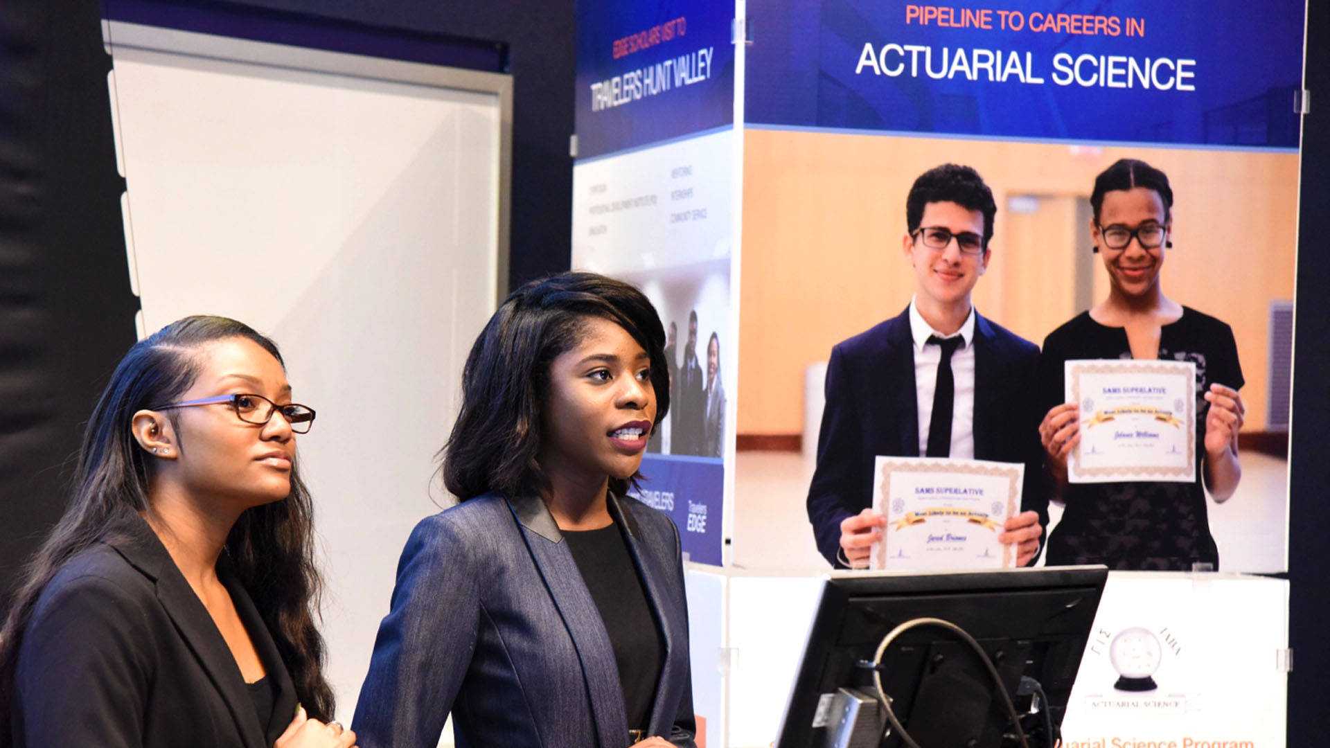 Actuary, actuarial science, career fair booth, Full HD Desktop Wallpaper