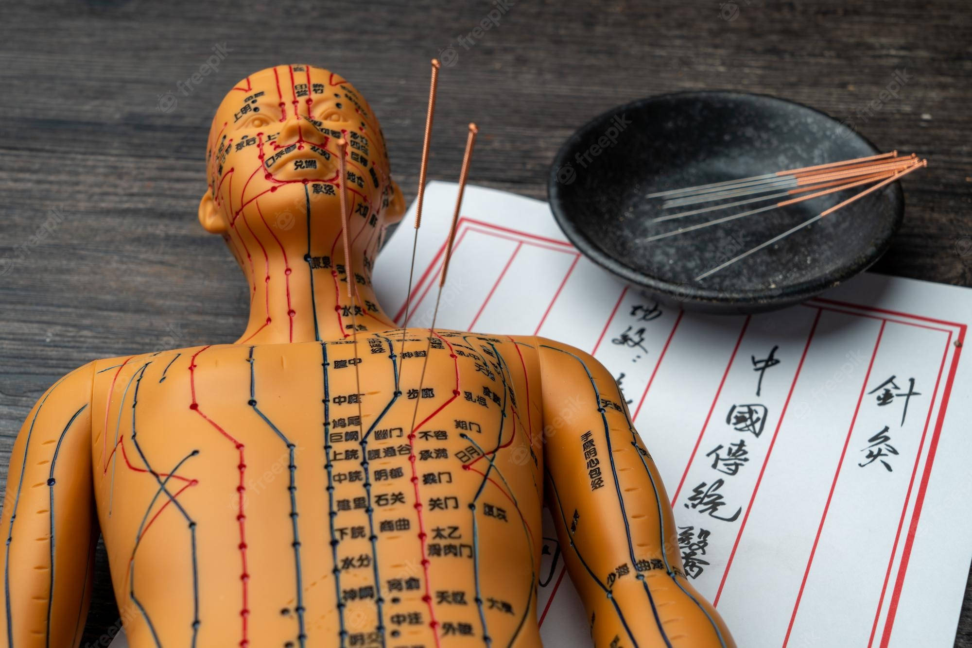 acupuncturist, acupoints, needles, Full HD Desktop Wallpaper