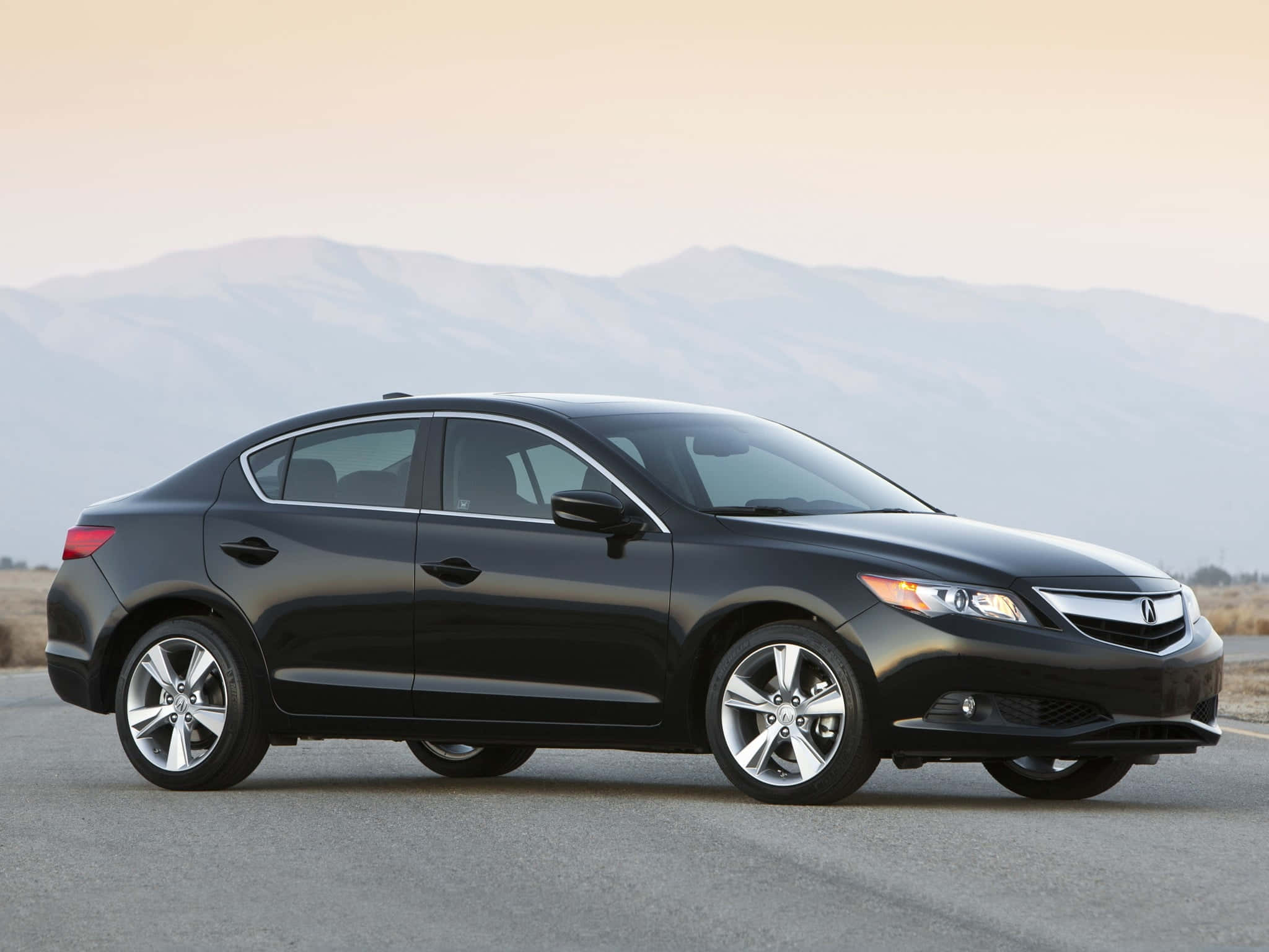 Acura ILX, black sedan, asphalt road, Full HD Desktop Wallpaper