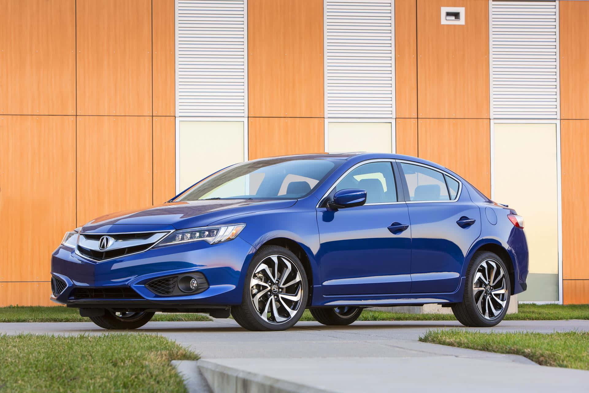 Acura ILX, blue, sedan, Full HD Desktop Wallpaper