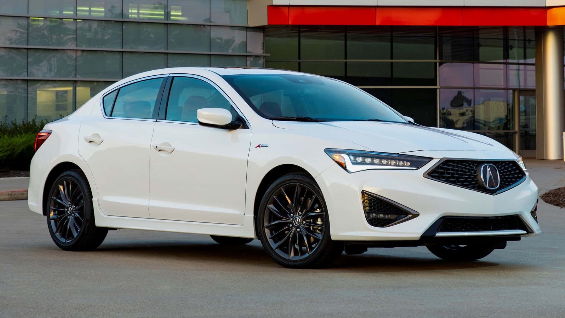 Acura ILX, white, black rims, Full HD Desktop Wallpaper