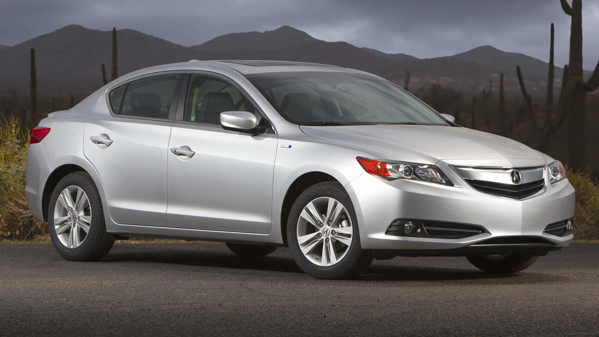 Acura ILX, silver, asphalt, Full HD Desktop Wallpaper