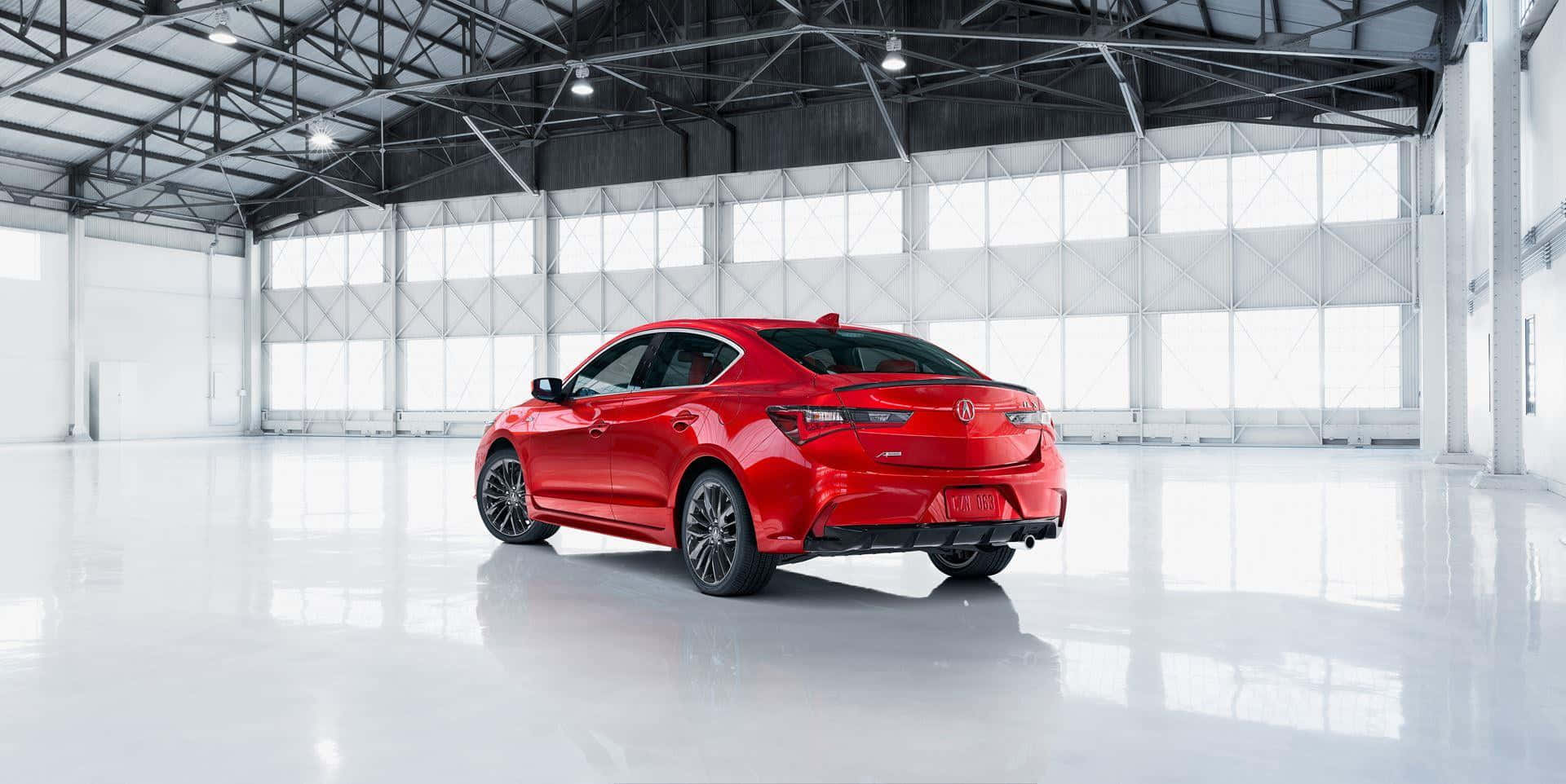 Acura ILX, glossy red, sedan, Full HD Desktop Wallpaper