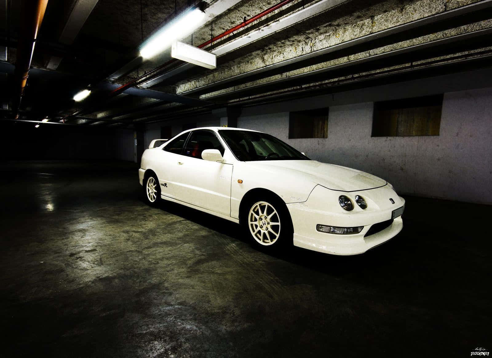 Acura Integra, white, sports coupe, HD Desktop Wallpaper