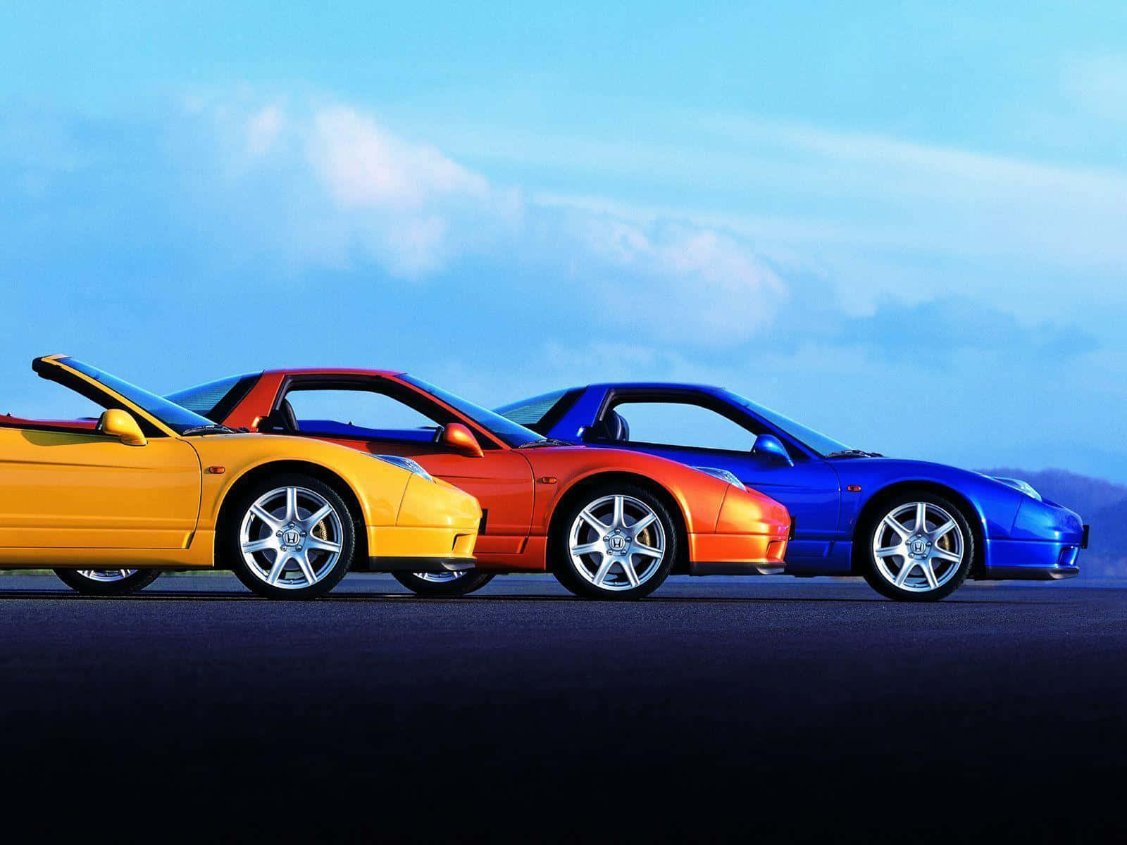 Acura NSX, vibrant blue, dark road, HD Desktop Wallpaper