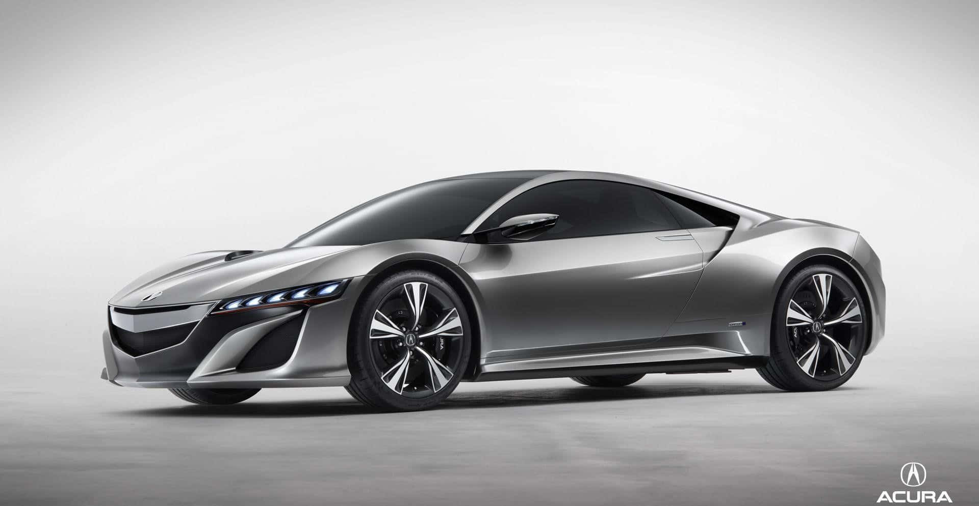 Acura NSX, silver, black accents, Full HD Desktop Wallpaper