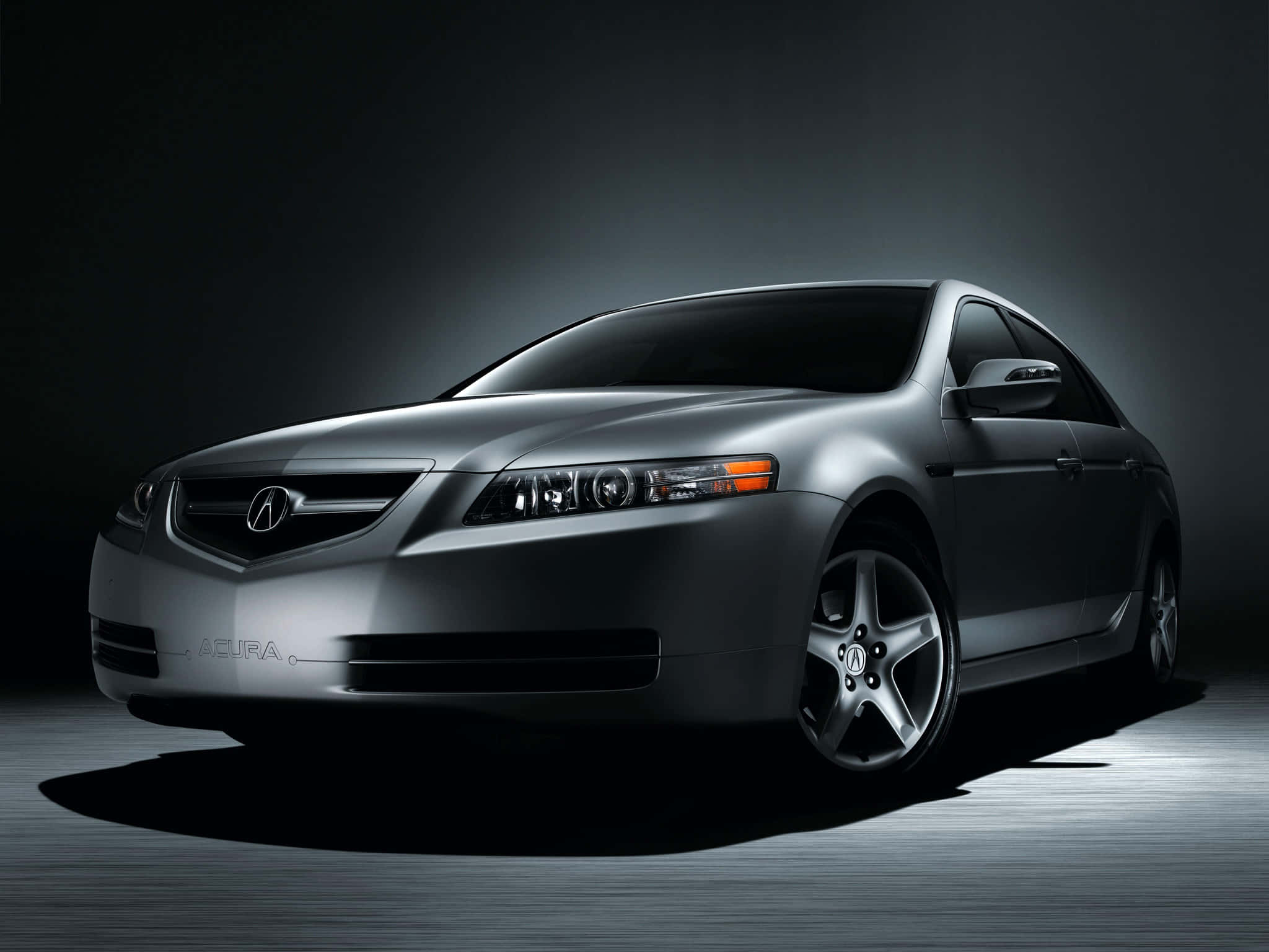 Acura RL, silver, studio lighting, Full HD Desktop Wallpaper