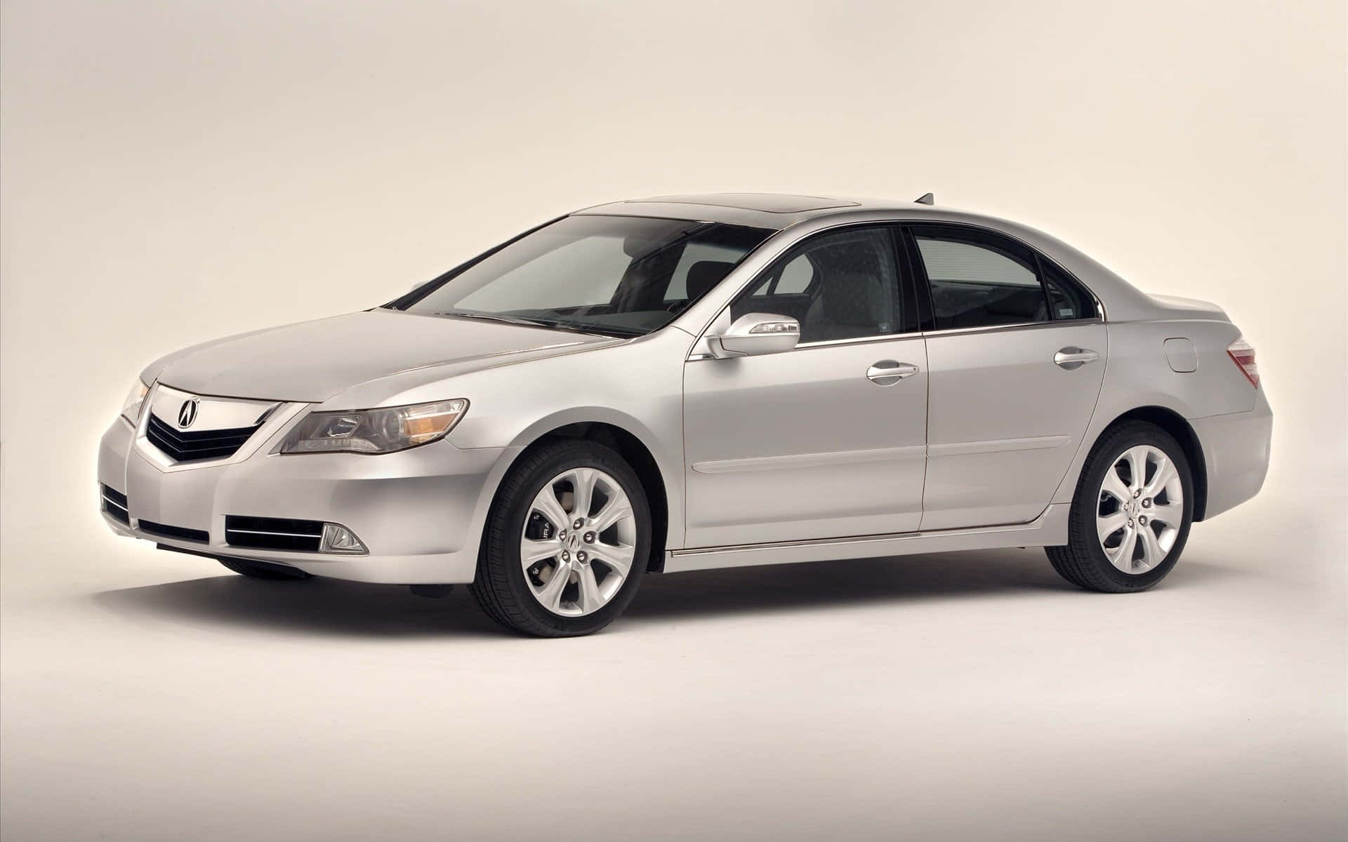 Acura RL, silver, sedan, Full HD Desktop Wallpaper