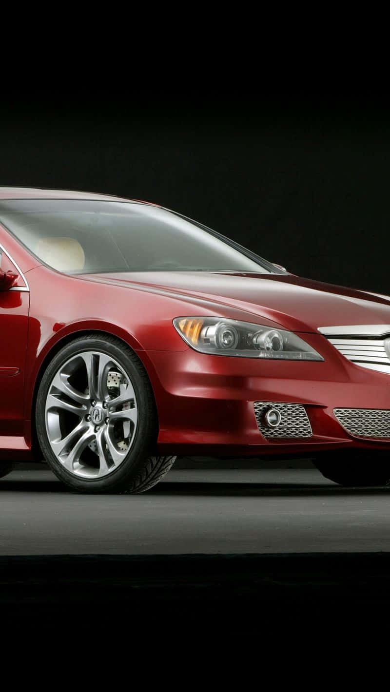 Acura RL, red, glossy, HD Phone Wallpaper