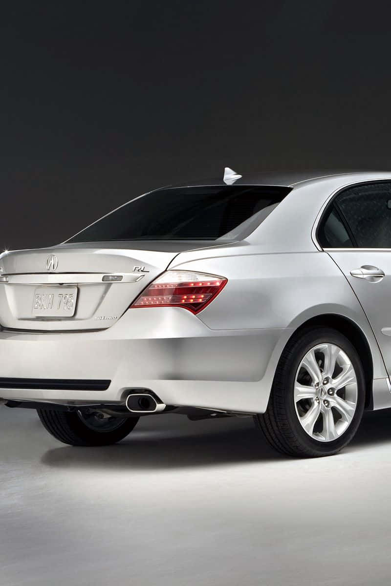 Acura RL, silver, rear three quarters angle, SD Phone Wallpaper