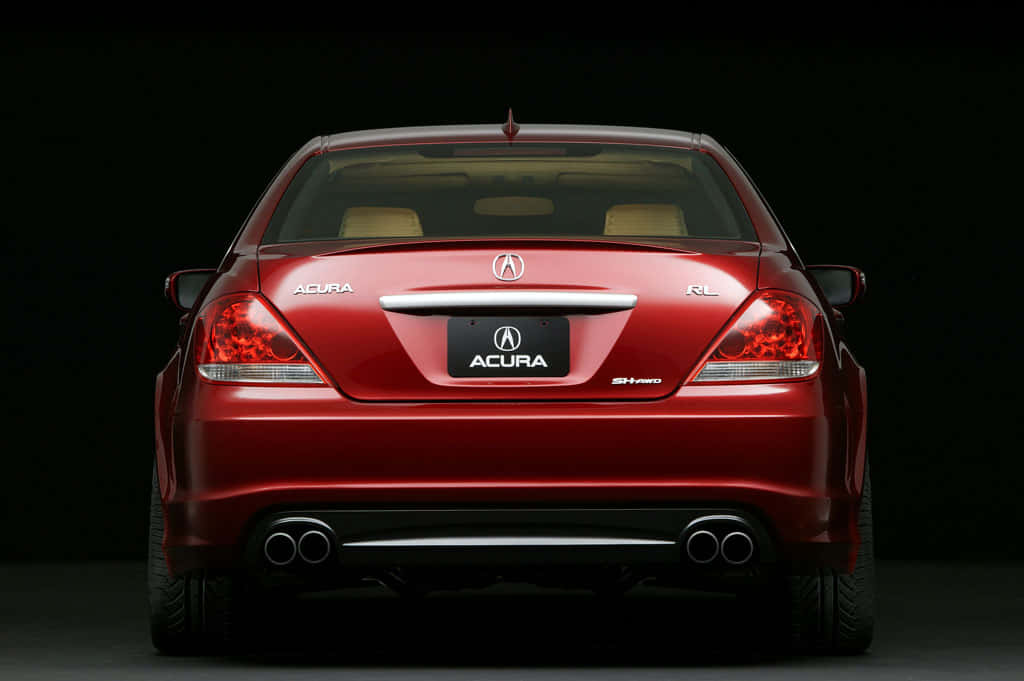 Acura RL, glossy red, taillights, SD Desktop Wallpaper