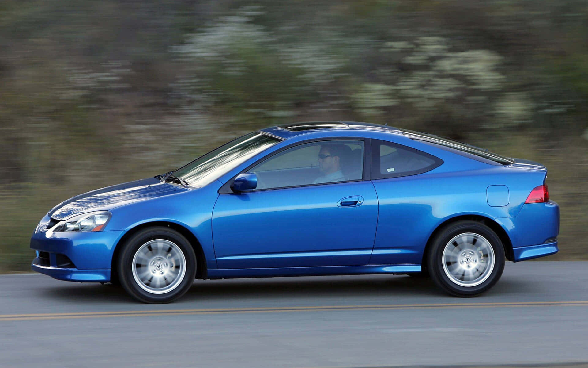 Acura RSX, vibrant blue, sports coupe, Full HD Desktop Wallpaper