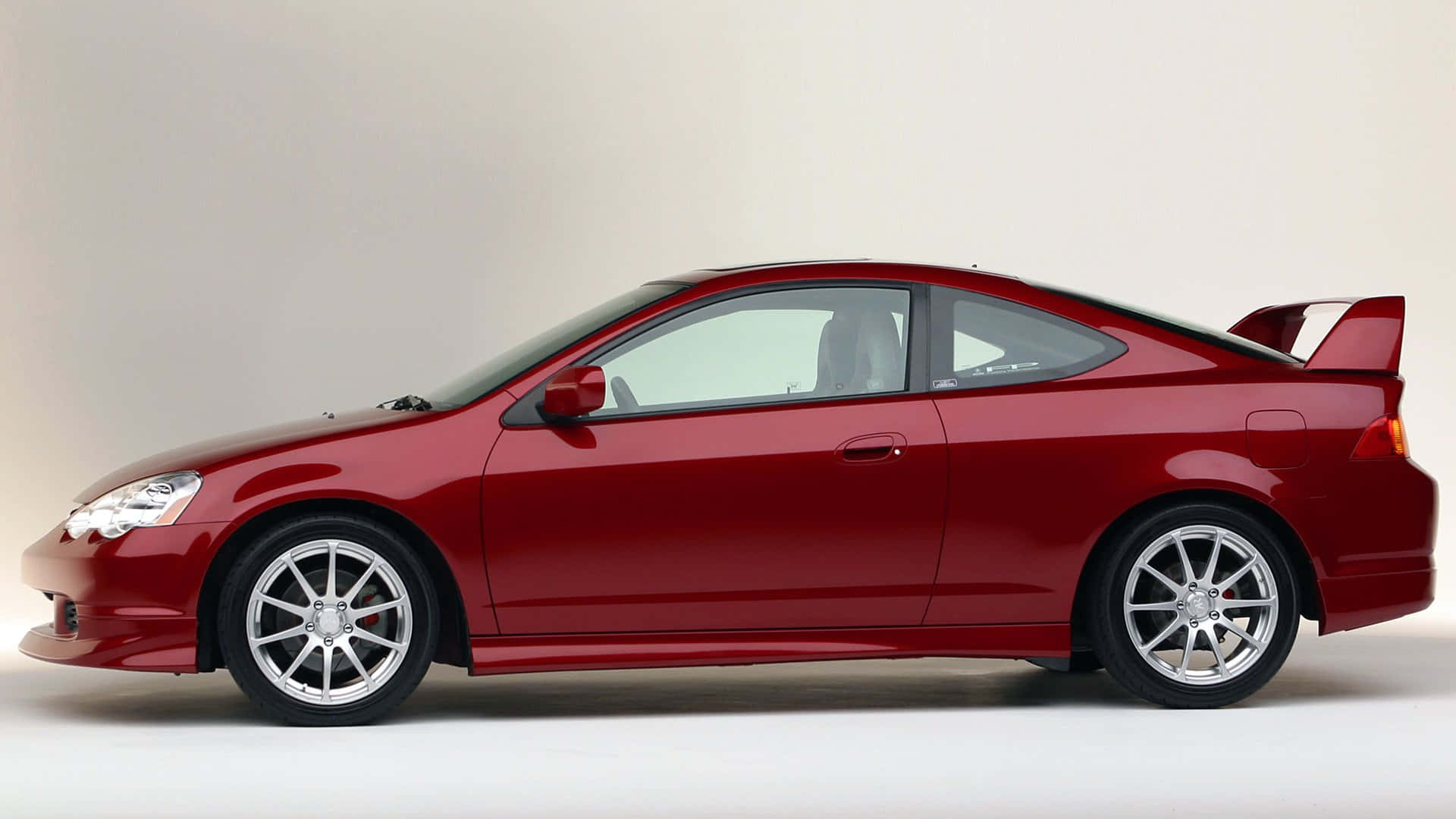 Acura RSX, red, silver rims, Full HD Desktop Wallpaper