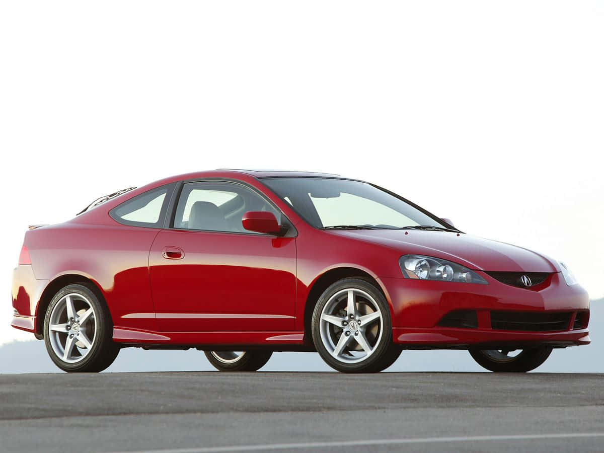 Acura RSX, red, sports coupe, SD Desktop Wallpaper