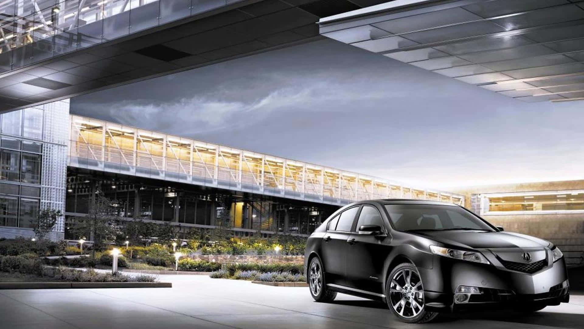 Acura TL, black, urban landscape, Full HD Desktop Wallpaper