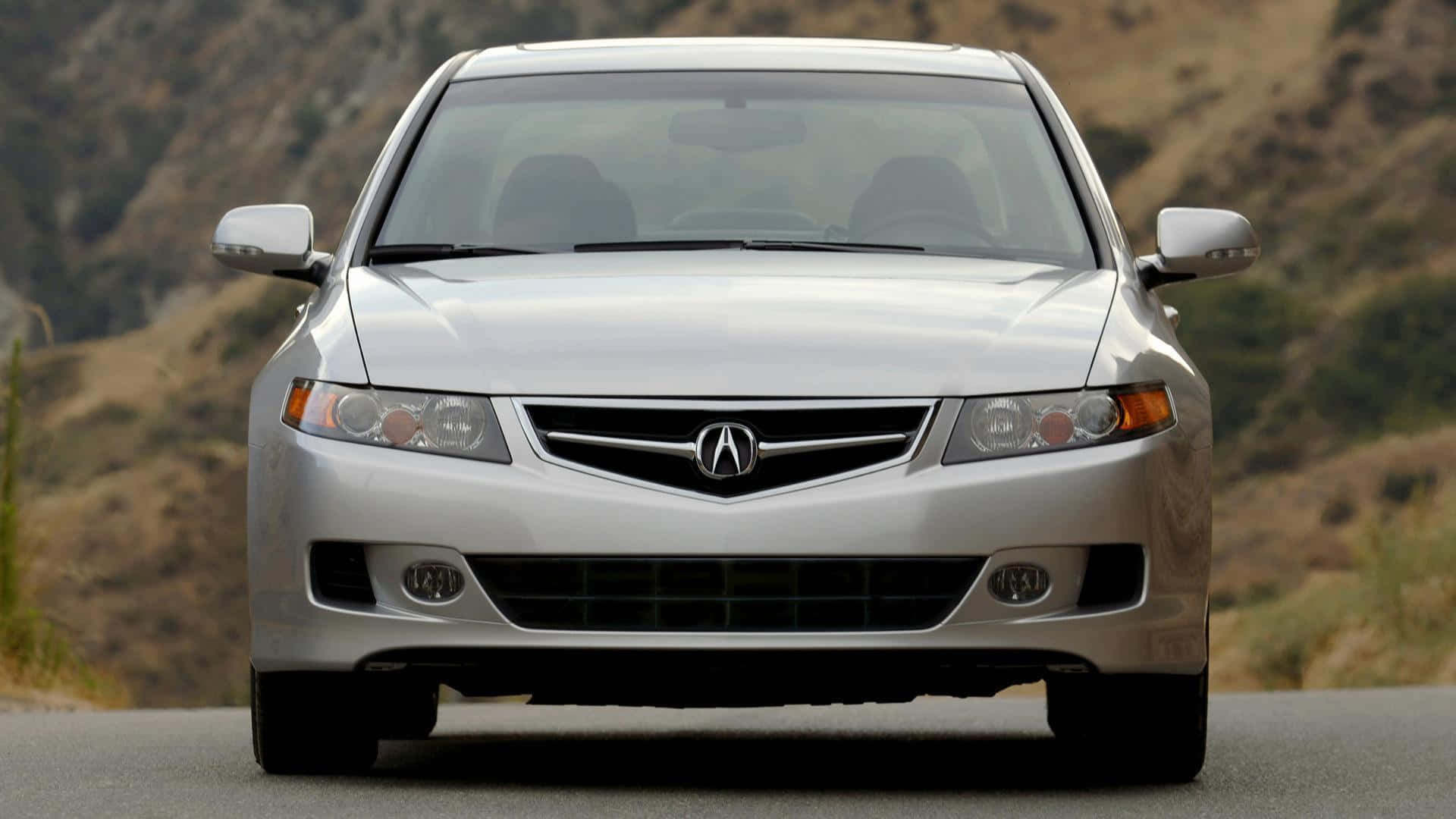 Acura TSX, silver, paved road, Full HD Desktop Wallpaper