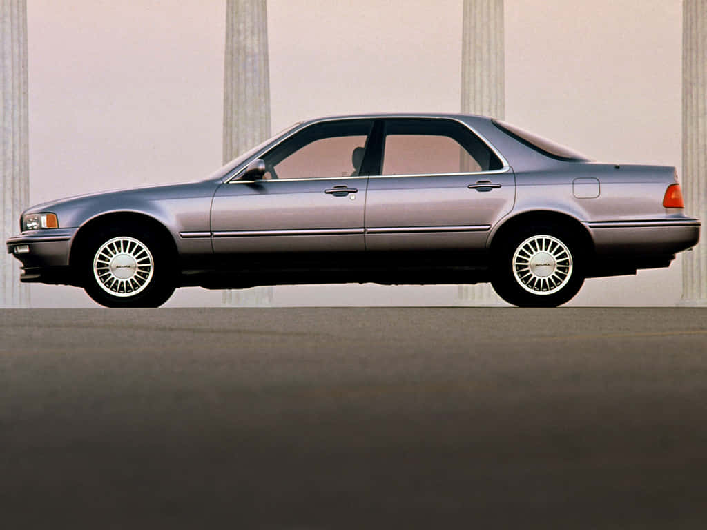 Acura Vigor, silver sedan, white-spoke wheels, SD Desktop Wallpaper