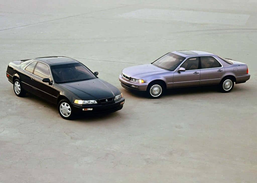 Acura Vigor, black and silver, 1990s luxury sedans, SD Desktop Wallpaper