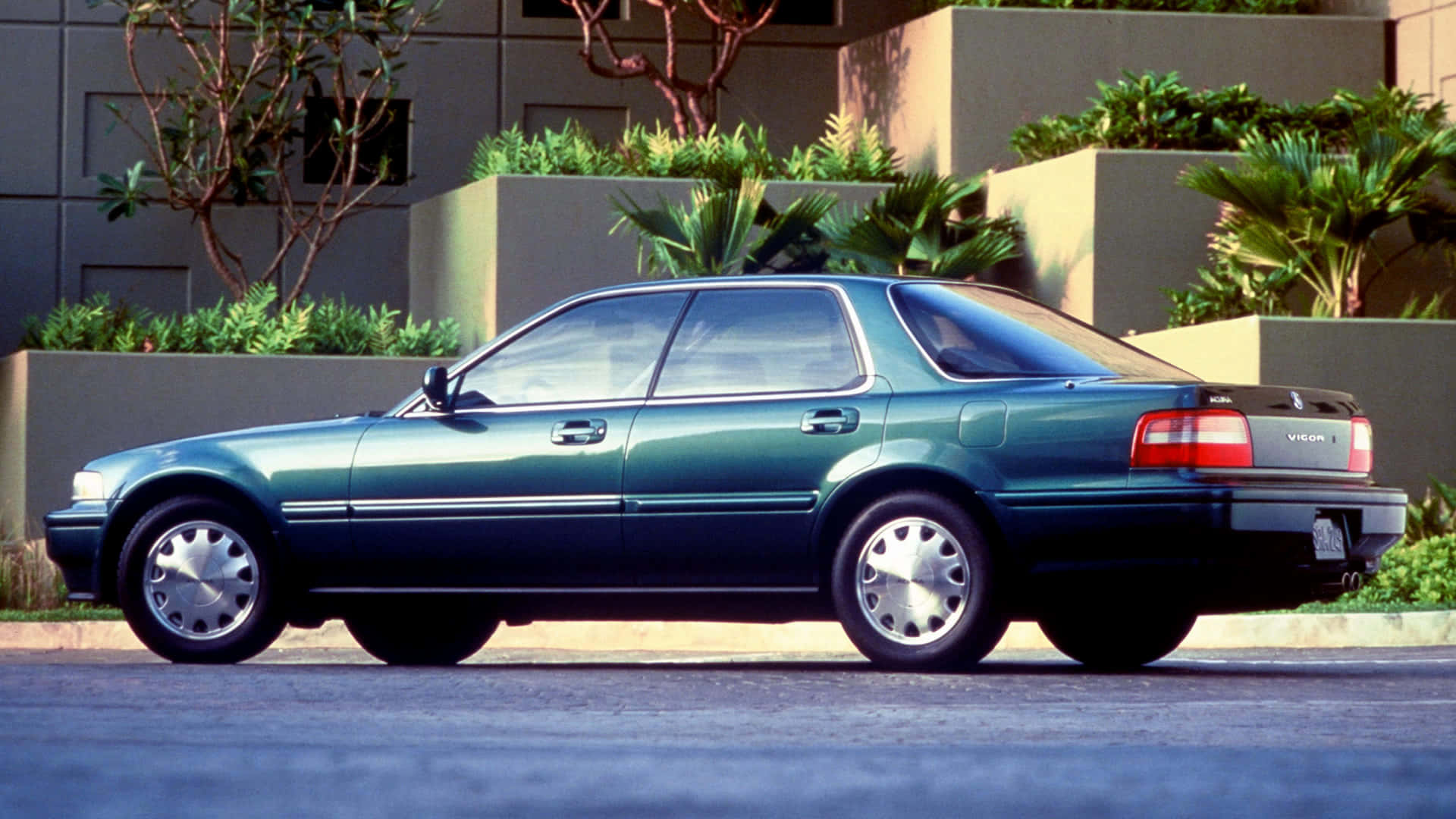 Acura Vigor, teal, sedan, Full HD Desktop Wallpaper