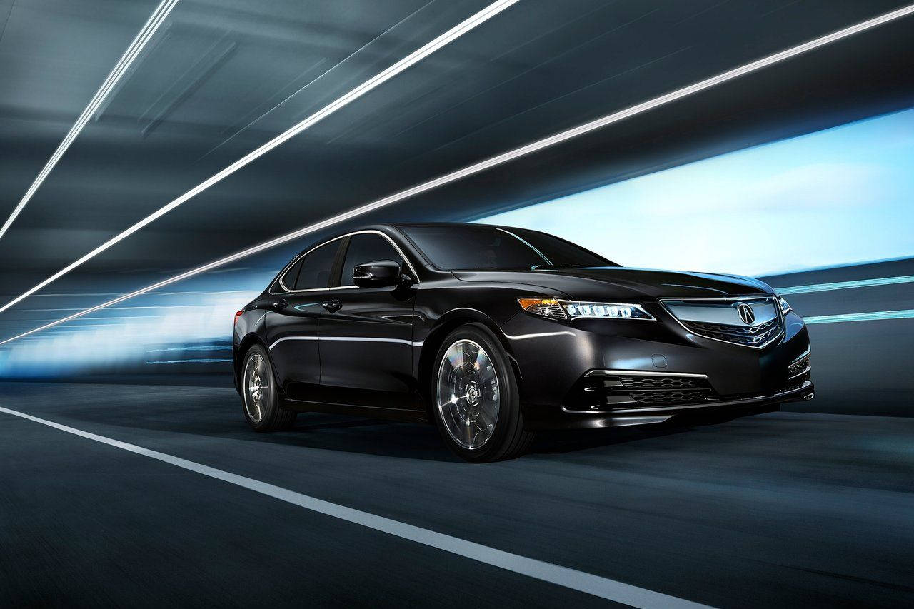 Acura, black, sedan, HD Desktop Wallpaper