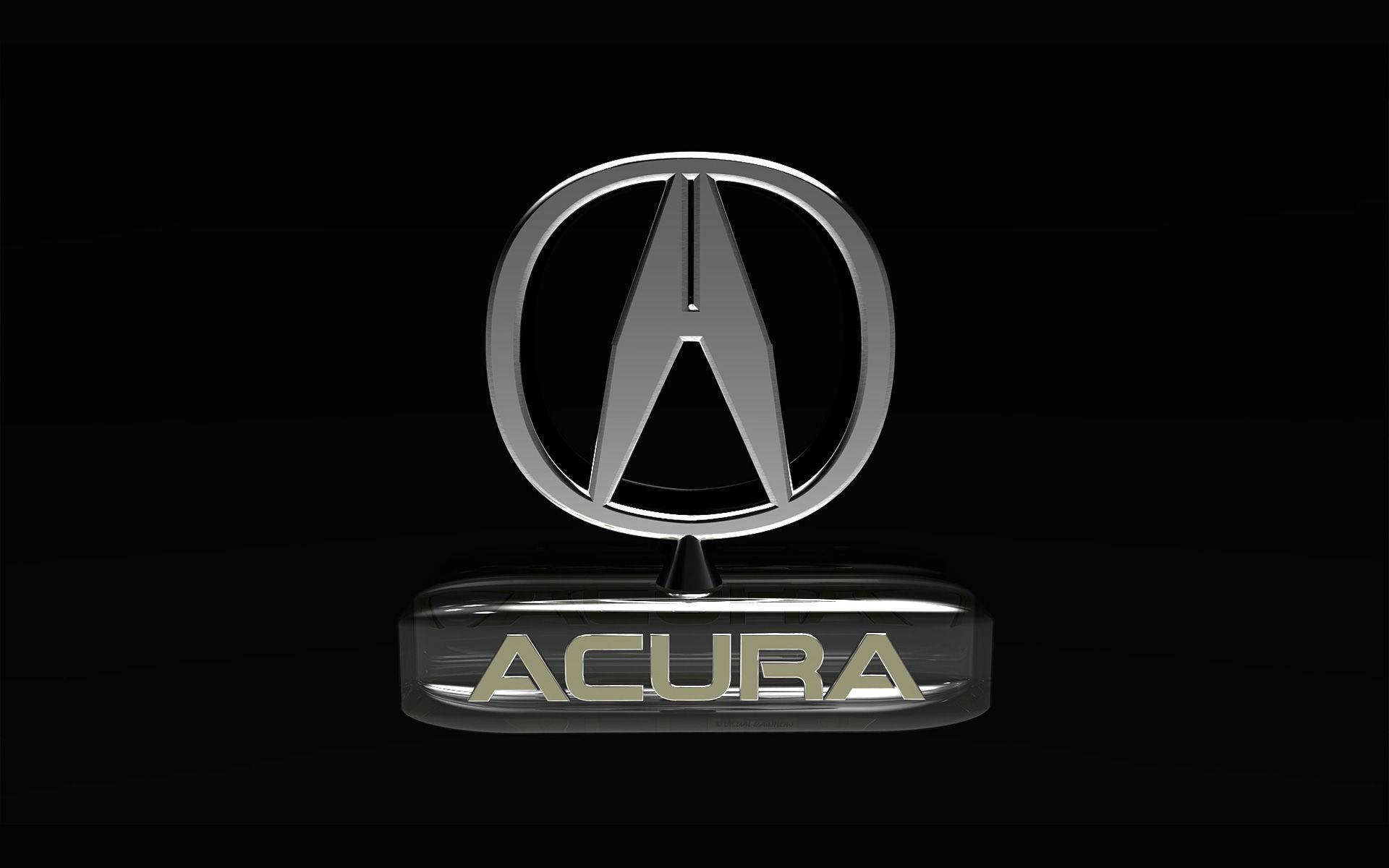 Acura, chrome, gold lettering, Full HD Desktop Wallpaper