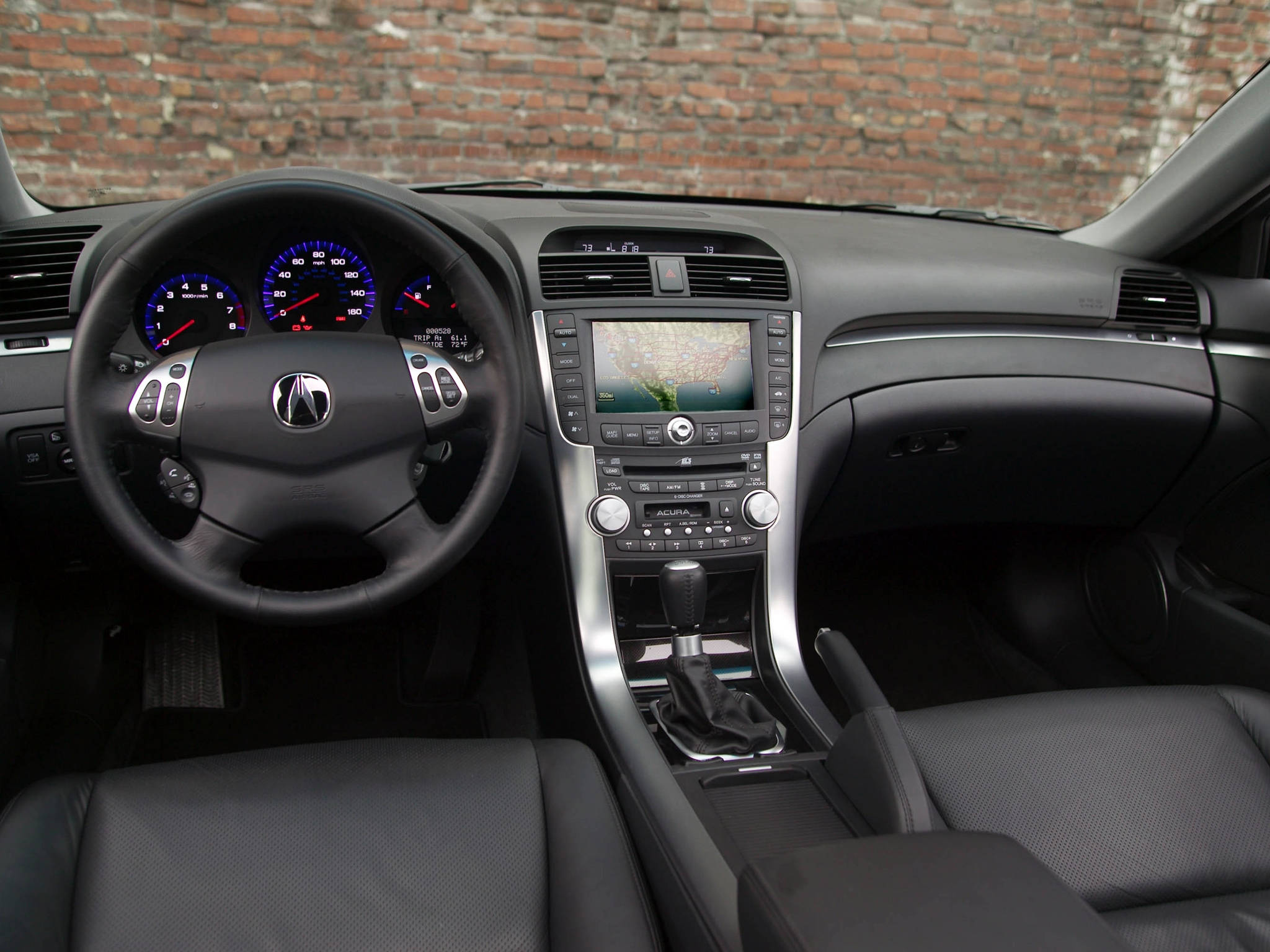Acura, black Acura, glowing blue gauges, Full HD Desktop Wallpaper