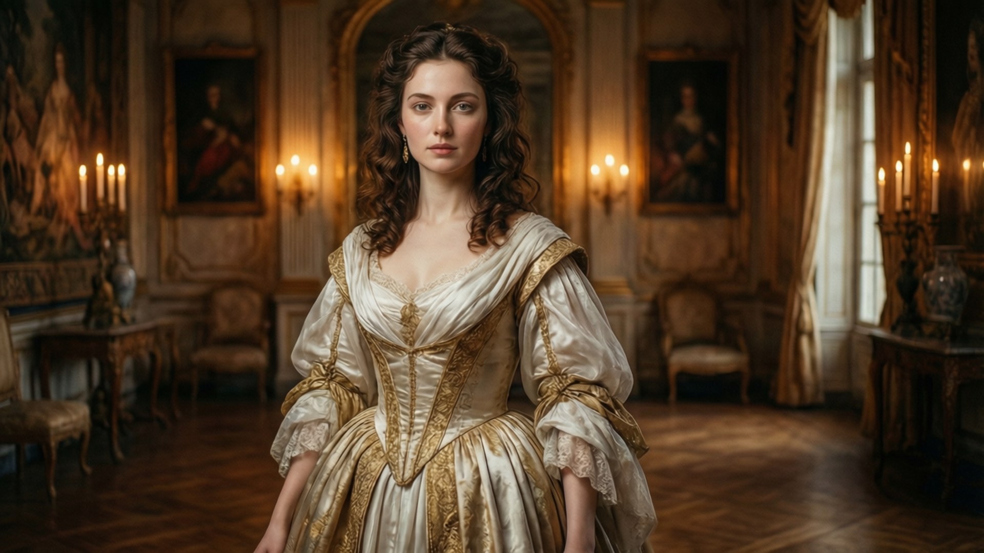 Ada Vessalius, Victorian Elegance, grand ballroom, Full HD Desktop Wallpaper